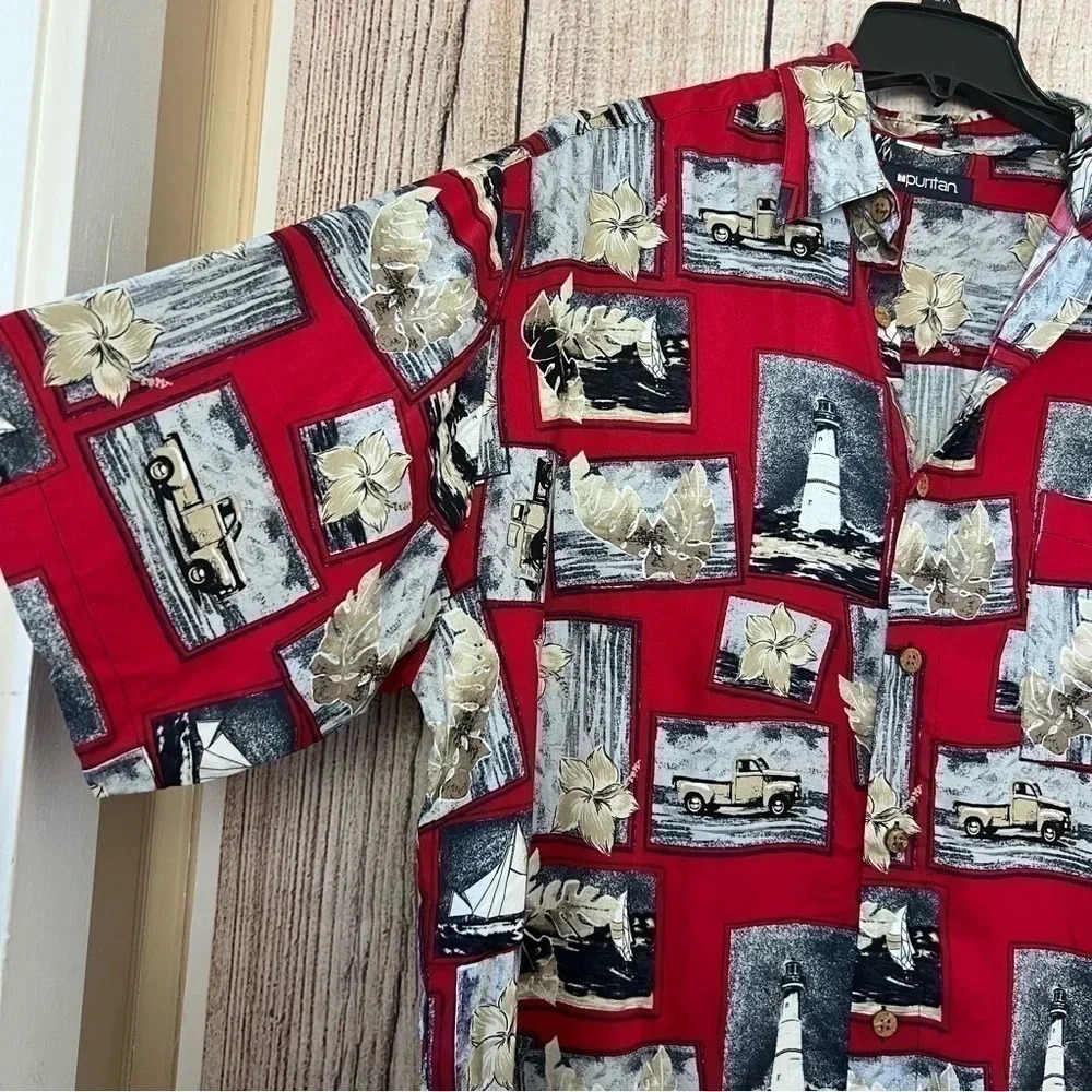 Vintage Puritan Men's Hawaiian Shirt size
Large - Picture 5 of 11